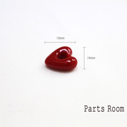 [4 件] Volume open heart parts [白色] -mt-3821 第2張的照片