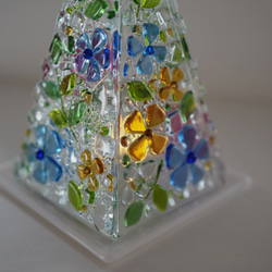 母の日にもおすすめ２つの柄を楽しめる♪【即納】2wayLEDキャンドルのミニランプ（バレリーナローズ）ガラスのランプ 10枚目の画像