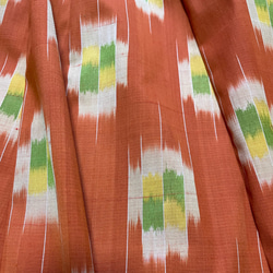 ［SALE］オレンジウール紬のギャザーフレアスカート 12枚目の画像