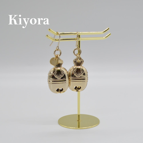 神輿金具 平鈴ピアスorイヤリング ピアス（フック・チェーン） kiyora