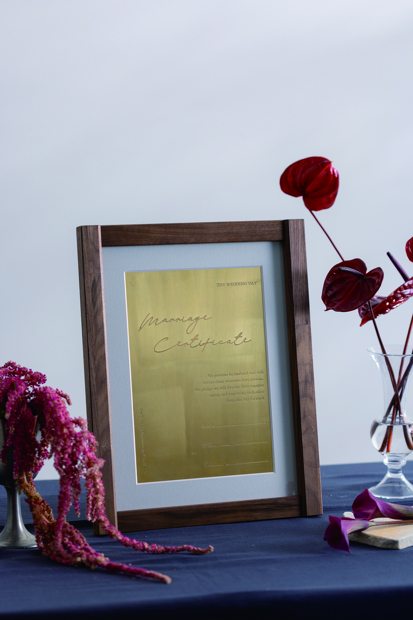 結婚式 | 結婚証明書【 真鍮結婚証明書 B type 】