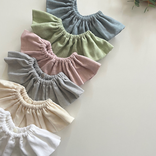 送料無料】まんまるふりふりスタイ