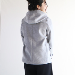 冬季【淺灰色】羊毛短版粗呢大衣♥ 第4張的照片