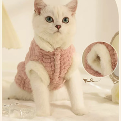 猫服 ネコ 冬厚く暖かい 可愛いコート 1枚目の画像