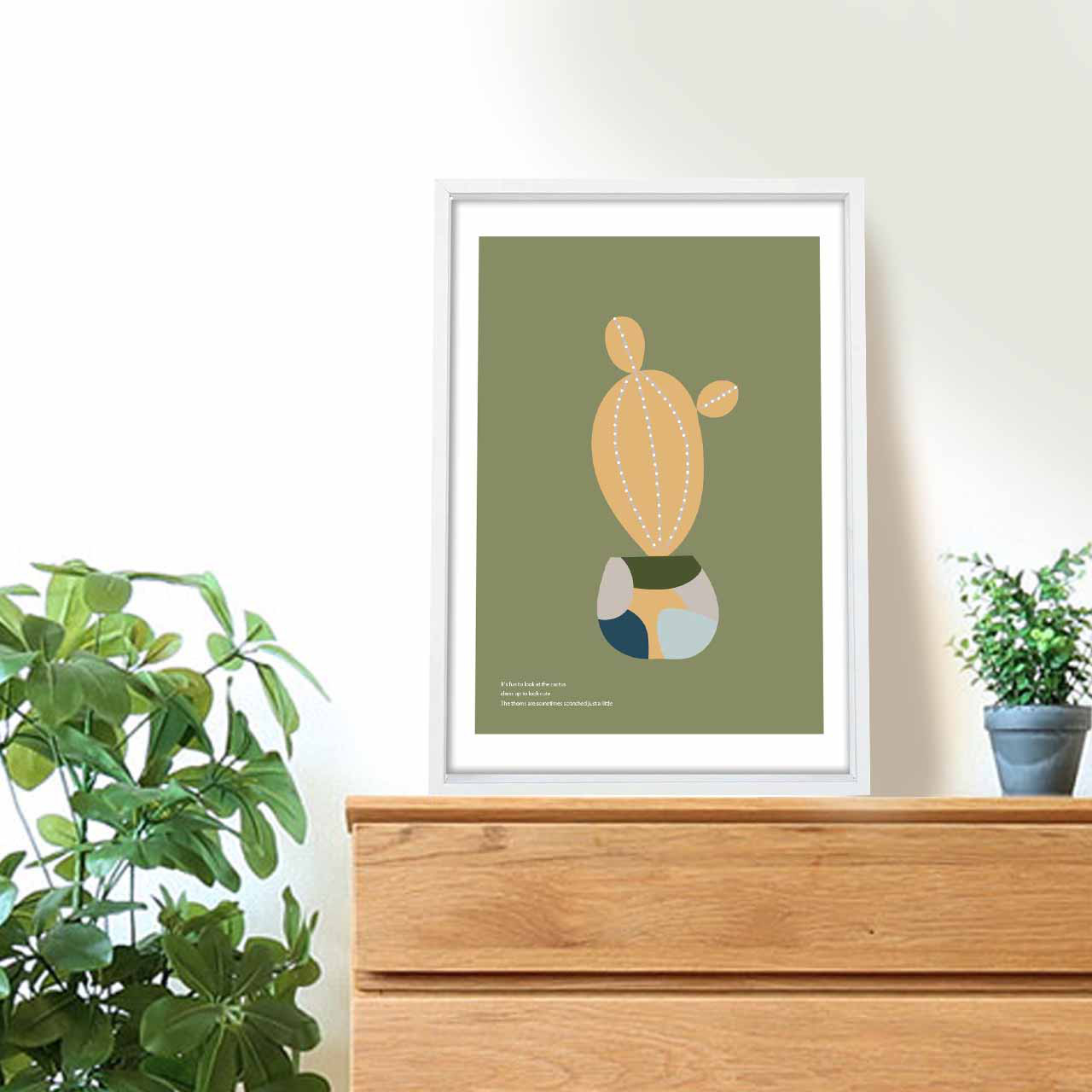 サボテンスカンジナビア　サボテン　送料無料　イラスト　ポスター　アート  アートポスター　全作品定評品質　932