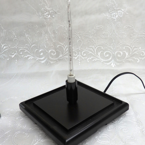 ステンドグラス☆メノウ天然石の小行燈 スタンドライト・テーブル  