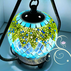 トルコモザイクランプ スタンドS 0006（オリジナルデザインガラス