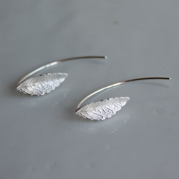 山茶屬樹葉造型耳環 第10張的照片