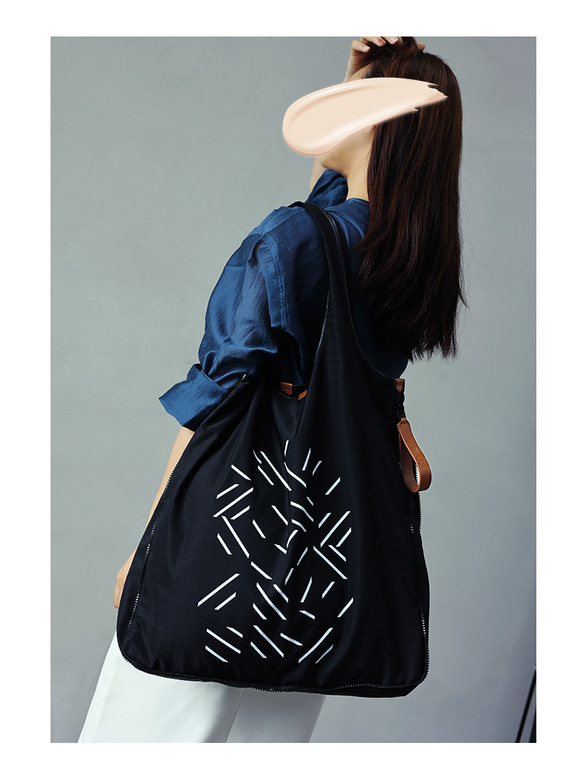 Lifetime shopping bag 日本布料超大容量單肩包托特包 第1張的照片