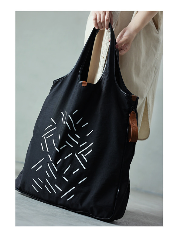 Lifetime shopping bag 日本布料超大容量單肩包托特包 第8張的照片