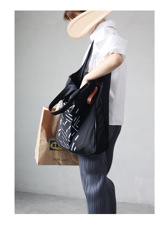 Lifetime shopping bag 日本布料超大容量單肩包托特包 第17張的照片
