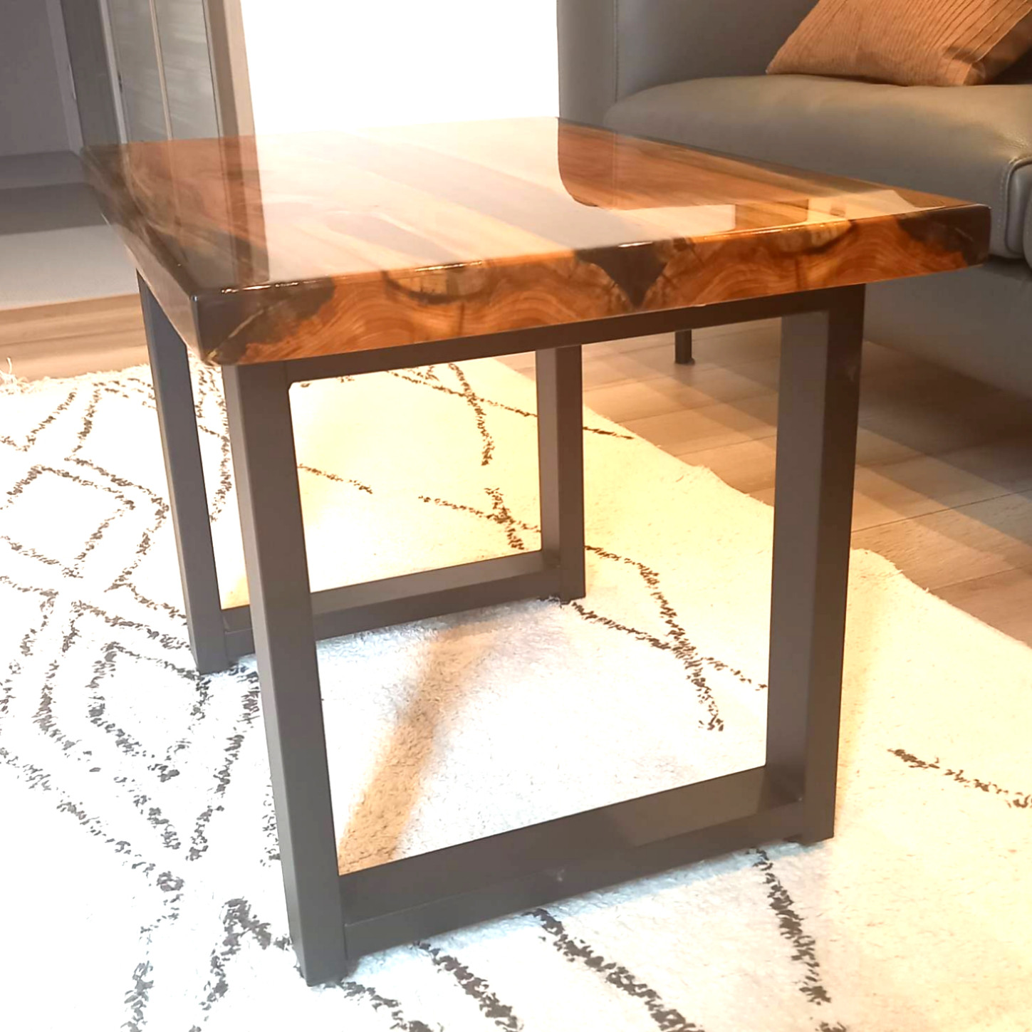 SEAL限定商品】 レジン ローテーブル 無垢材 一位 ローテーブル