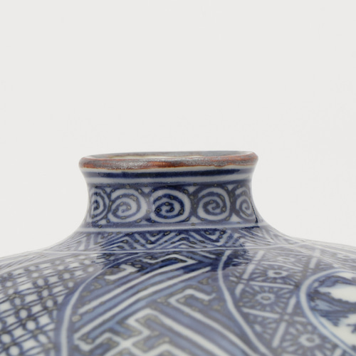 京焼 清水焼 山本壹楽 壹楽窯 祥瑞 花生 花器 花瓶 一輪挿し