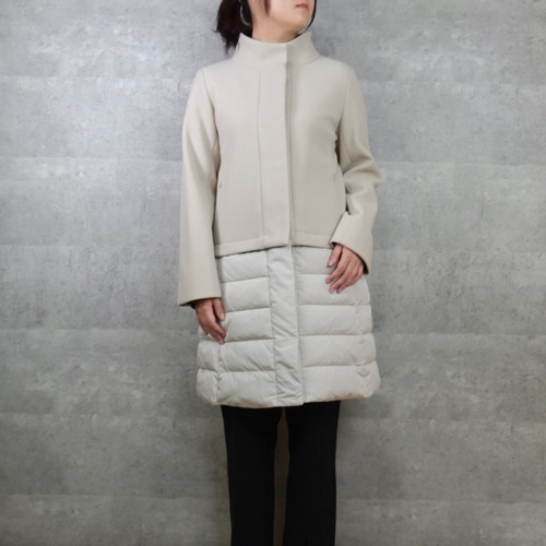 ラスト1点30%オフSALE】 2WAY 簡単着こなし 切り替えダウンコート オフ