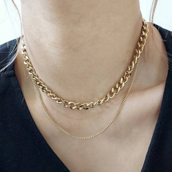 double layer necklace RN055 6枚目の画像