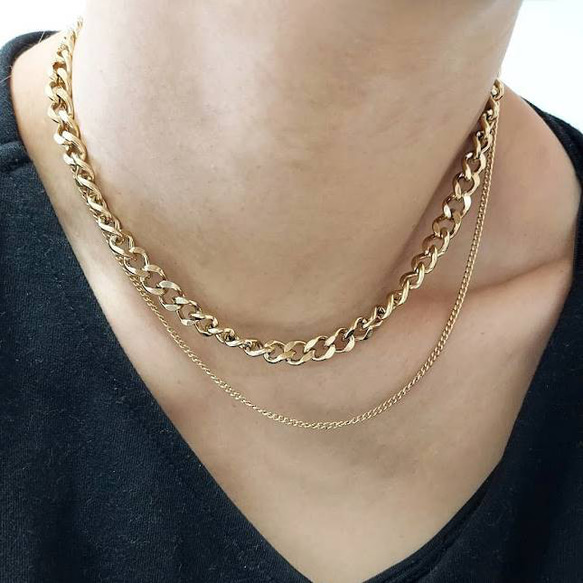 double layer necklace RN055 5枚目の画像