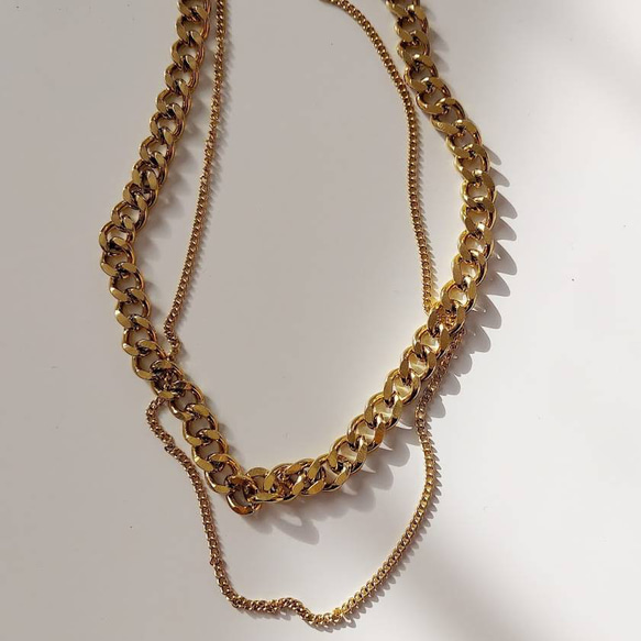 double layer necklace RN055 8枚目の画像
