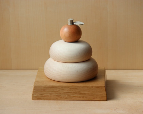 ミサ　木製鏡餅2個セット ミサ 木製鏡餅2個セット ミサ 木製鏡餅2個セット ミサ 木製鏡餅2個