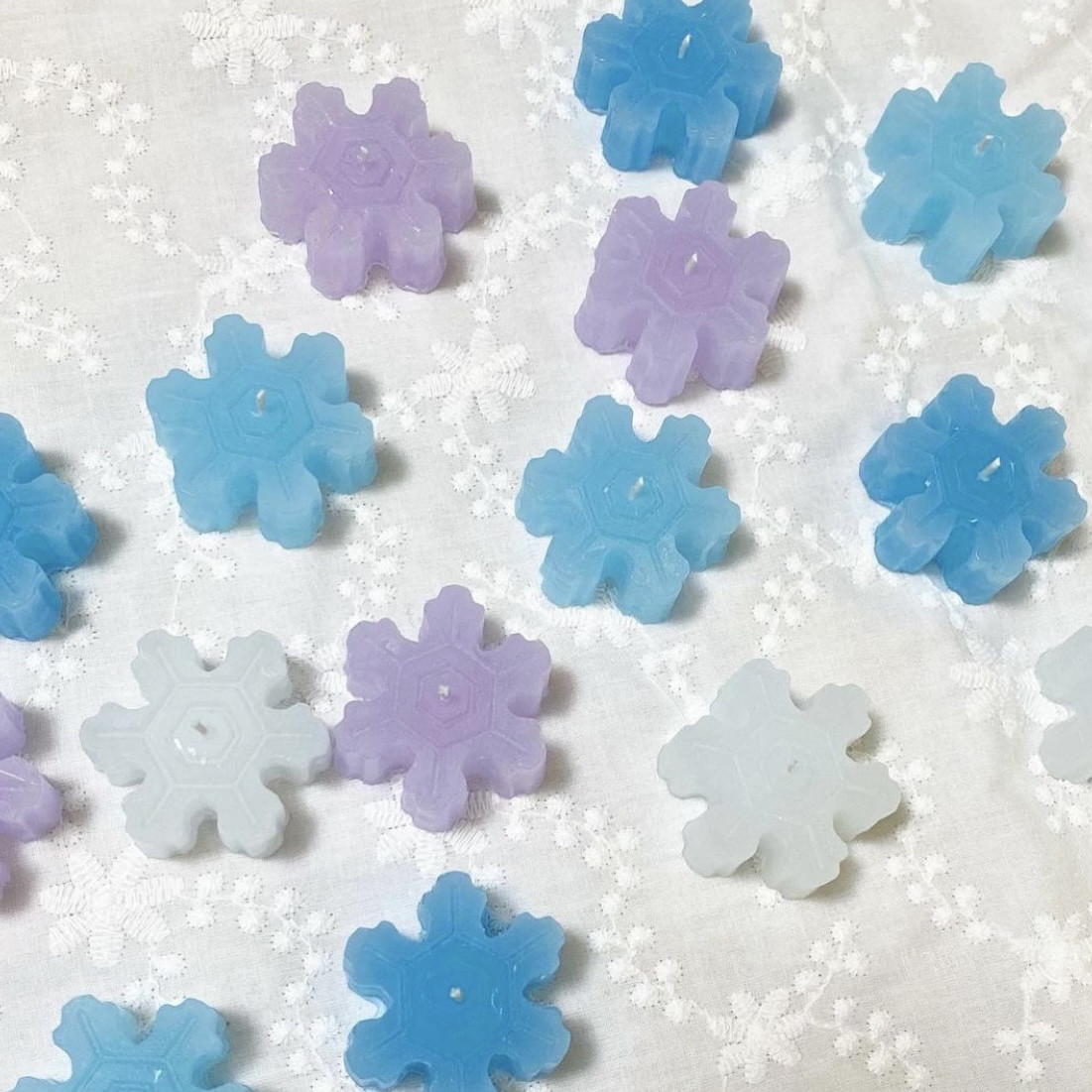 雪の結晶キャンドル キャンドル・キャンドルホルダー mignon