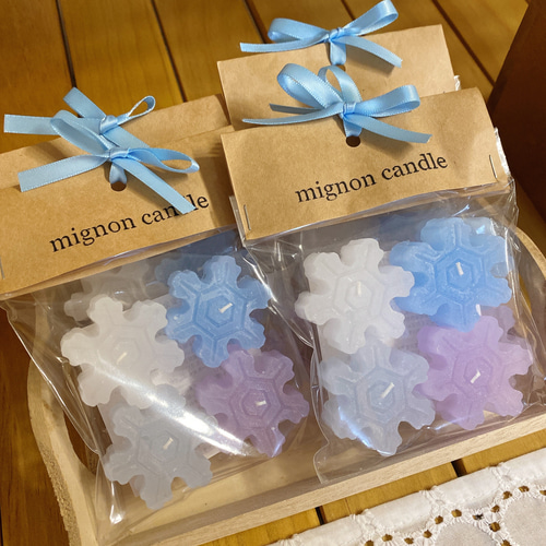 雪の結晶キャンドル キャンドル・キャンドルホルダー mignon candle