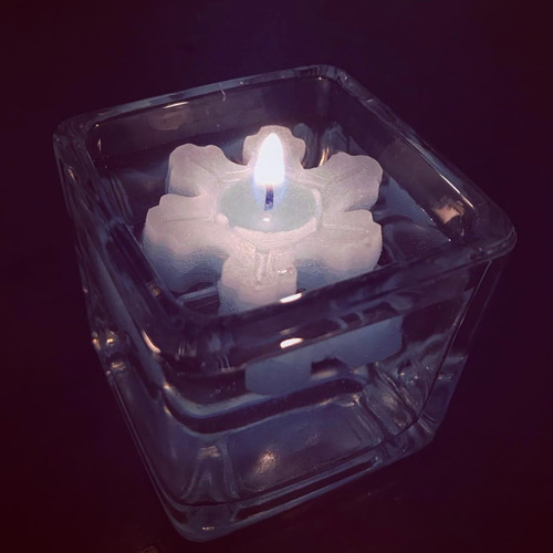 雪の結晶キャンドル キャンドル・キャンドルホルダー mignon
