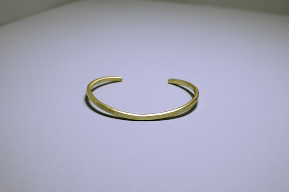 brass wave bangle 1枚目の画像