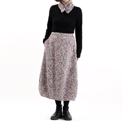 #407バルーンスカート(ネップツイードA色) 1枚目の画像