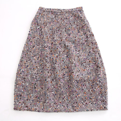 #407バルーンスカート(ネップツイードA色) 2枚目の画像