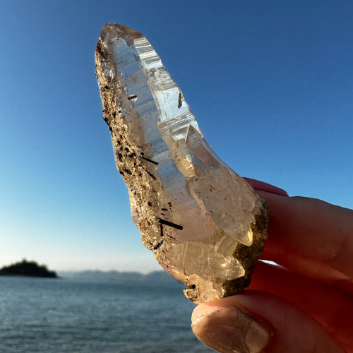 パキスタンスカルドゥHashupi産 スモーキークォーツ キャプ