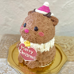 トナカイサンタの立体ケーキ　クリスマスケーキ　X'mas　個数限定　[お届けは12/20まで　希望日指定可能] 2枚目の画像