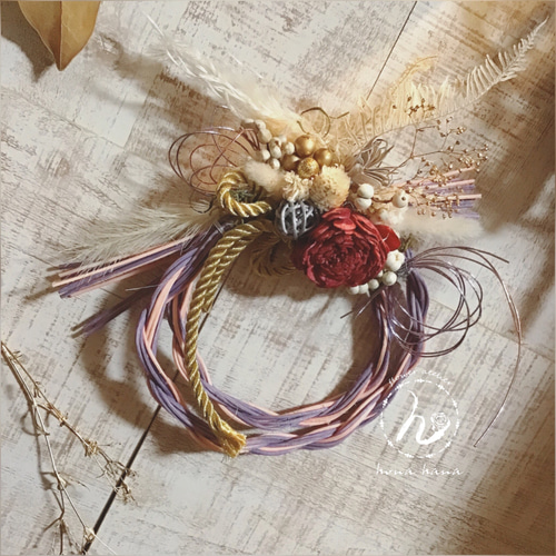 早割お正月2025】 2025お正月幸せしめ縄リース❤︎ ソーラーローズ