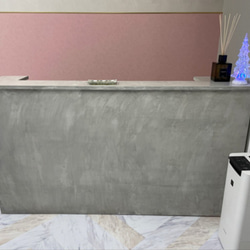 【直接受け取り】モルタルカウンター✩グレー✩カフェ✩レジ✩インテリア 直接受け取り】モルタルカウンター✩グレー✩カフェ✩レジ✩インテリア