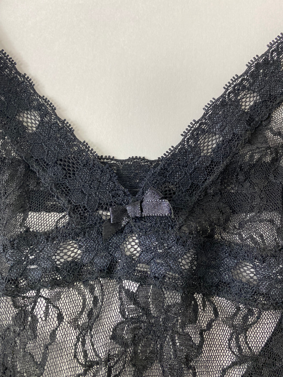 Flower  lace camisole(secondhand clothing) 4枚目の画像