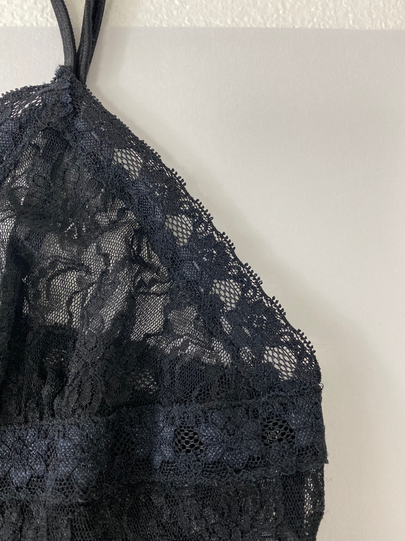 Flower  lace camisole(secondhand clothing) 3枚目の画像