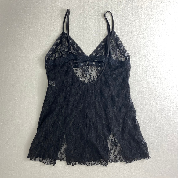 Flower  lace camisole(secondhand clothing) 2枚目の画像