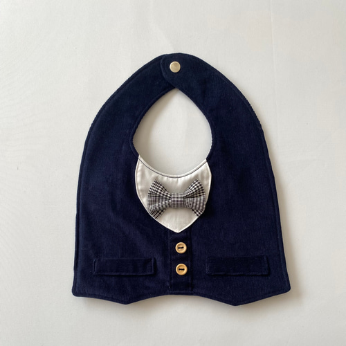 【送料無料】タキシード風スタイ おめかしスタイ タキシード風スタイ 男の子スタイ お呼ばれスタイ