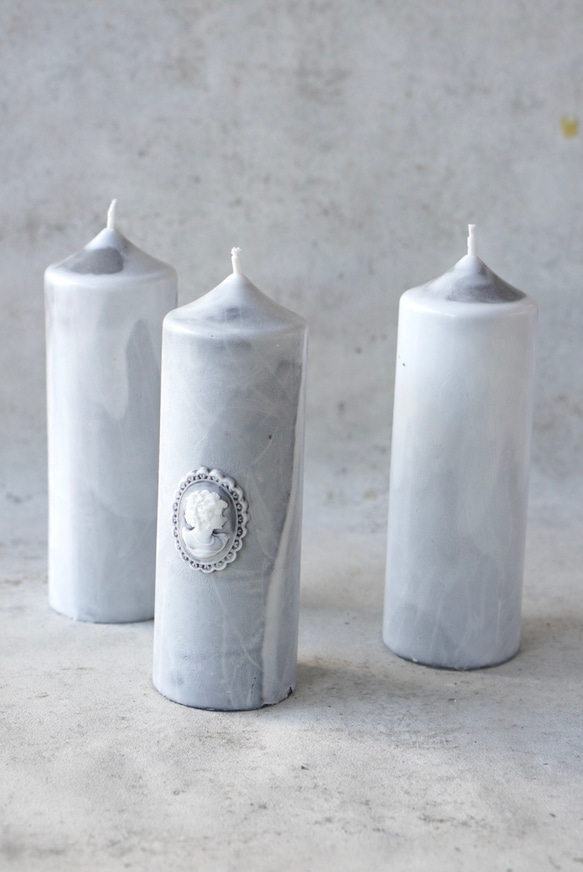 pottery candle 【陶器風キャンドル】 4枚目の画像