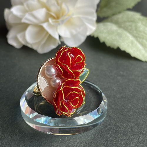 BABY♡ 薔薇の雫空リング♡ ピンク♡ 完売品♡ 激レア♡