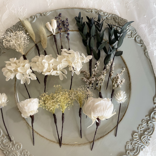 アーティフィシャルフラワー ヘアパーツ 髪飾り ソミ【アメリカンフラワー 髪飾り ヘアアクセサリー 花 ヘッド