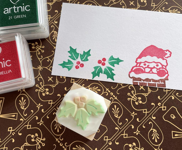 消しゴムはんこ No.9 小さなクリスマスセット 消しゴムはんこ No.9 小さなクリスマスセット