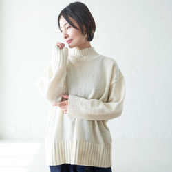 Morino Gakko 環保 100% 再生羊毛永續針織（白色） 第8張的照片