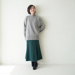 Morino Gakko 環保 100% 再生羊毛可持續針織 [混合淺灰色] 第11張的照片