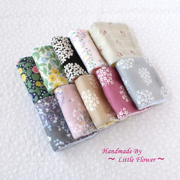 124】ハーフサイズ ガーゼハンカチ ガーゼタオルハンカチ 124】ハーフ