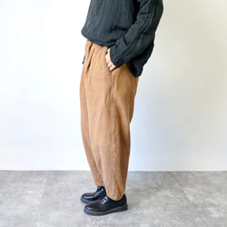 【福袋】套頭衫/黑色+刺子編織盆譚褲/棕色 第12張的照片