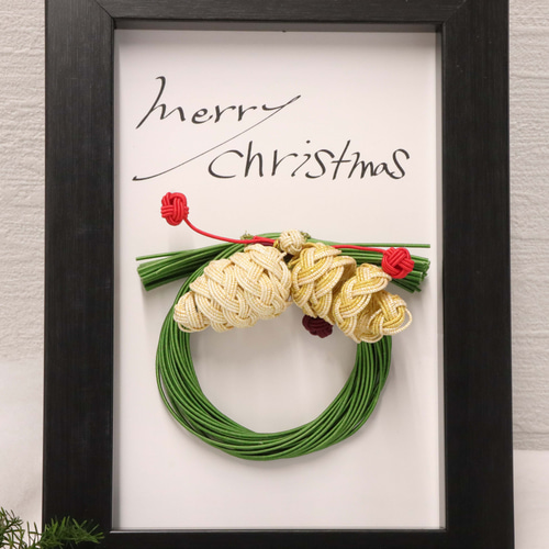 水引フォトフレーム クリスマス リース 写真立て フォトフレーム・写真