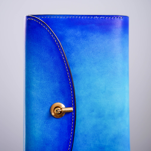 ◆値下げしました◆ブルーグラデーションウォレット flap long wallet [ ブルーグラデーション ] 夜空 フラップロング