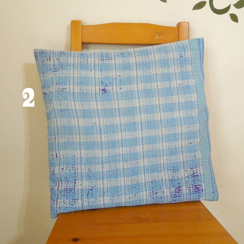 新色】刺し子クッションカバー ヴィンテージカンタ クッション