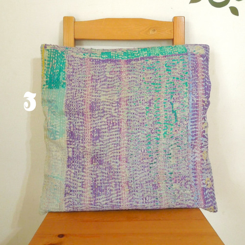 新色】刺し子クッションカバー ヴィンテージカンタ クッション