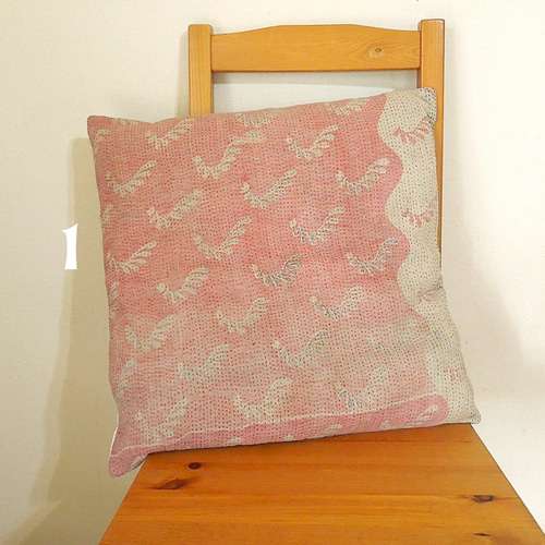 新色】刺し子クッションカバー ヴィンテージカンタ クッション