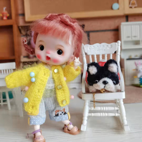ドール服 オビツ11ニットカーディガン ob11ねんどろいど服